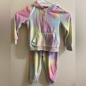 Juicy Couture Pastel Kids Hoodie Pants Set‎ 4T